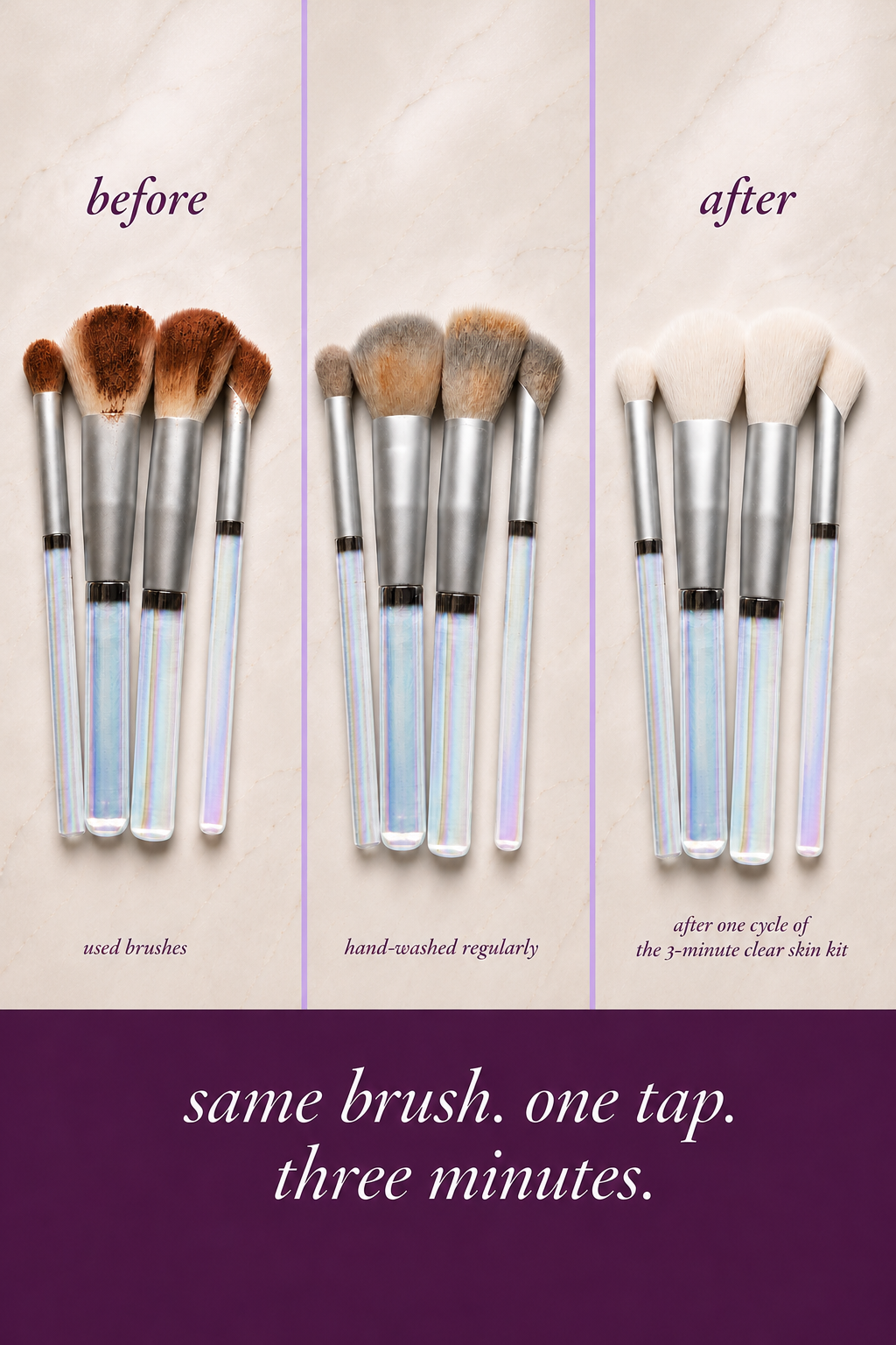 Your Makeup Brushes Are Quietly Undoing Everything Your Skincare Does.