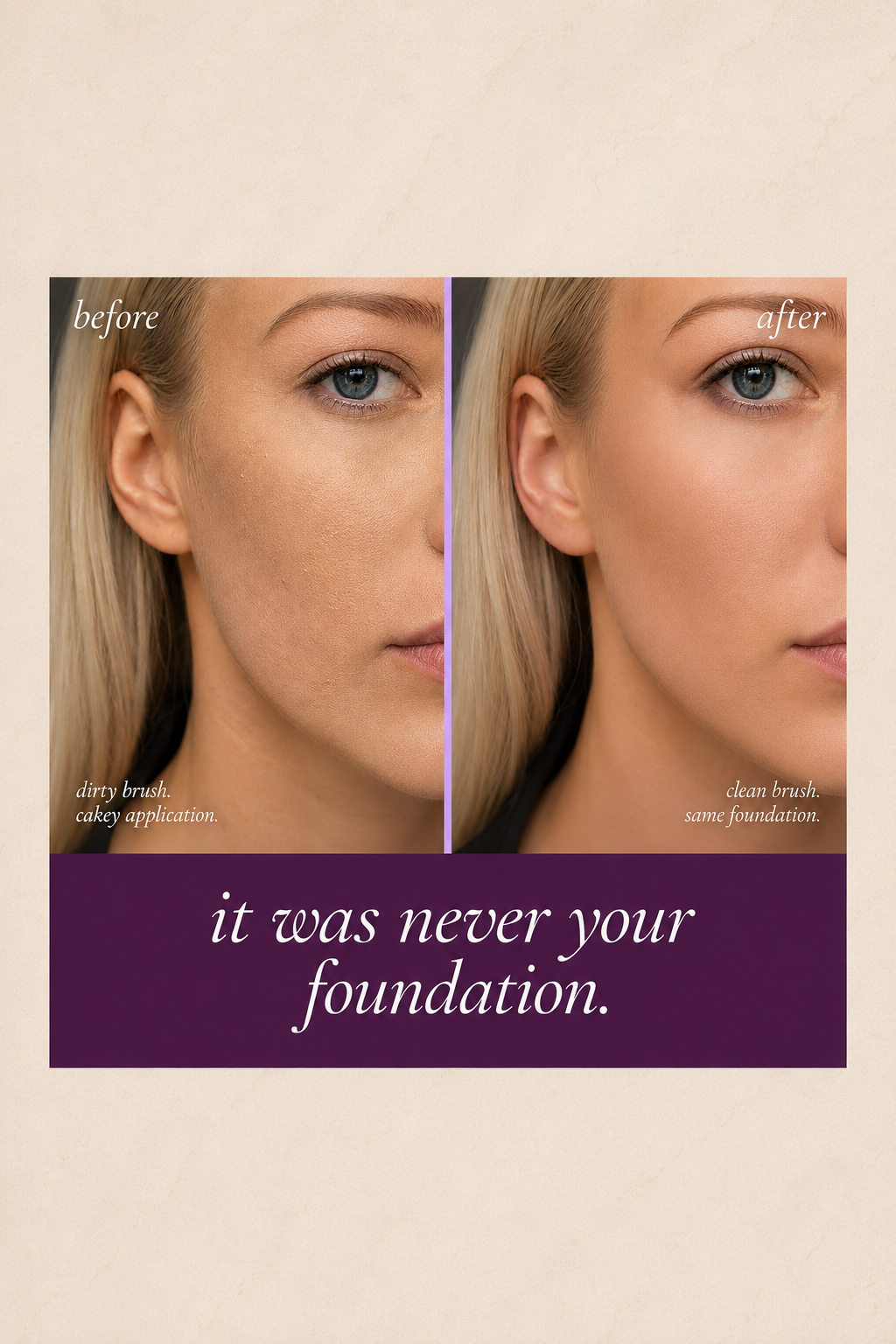 Your Makeup Brushes Are Quietly Undoing Everything Your Skincare Does.